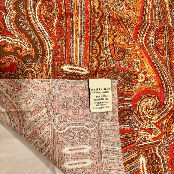 Pottery Barn Vintage Paisley Linen Napkins Set of 12 - Picture 11 of 15